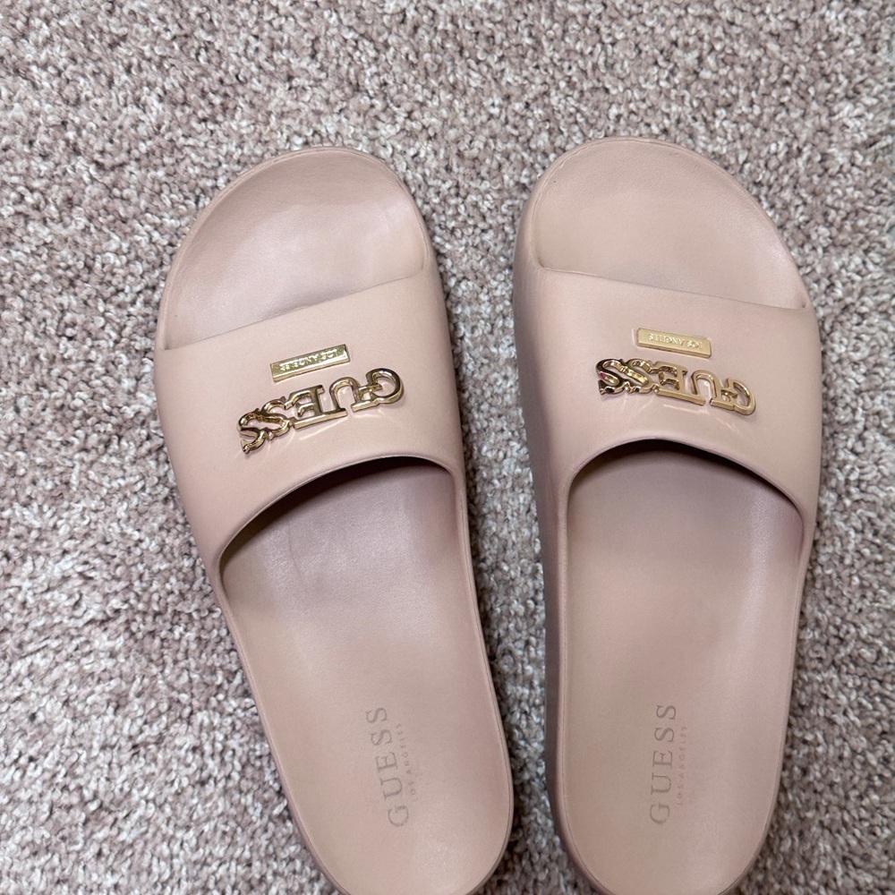 Guess Women's Blush beige Slide Sandals Size 10M - Picture 7 of 8